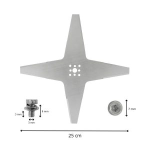 Mahroboter Messer fur Alpina 25 cm afmetingen
