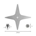Mahroboter Messer fur Alpina 29 cm afmetingen