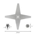 Mahroboter Messer fur Ambrogio 25 cm afmetingen