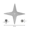 Mahroboter Messer fur Ambrogio 35 cm afmetingen