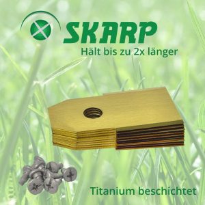 Skarp Mähroboter Messer für Mowox - Satz mit 9 Stück