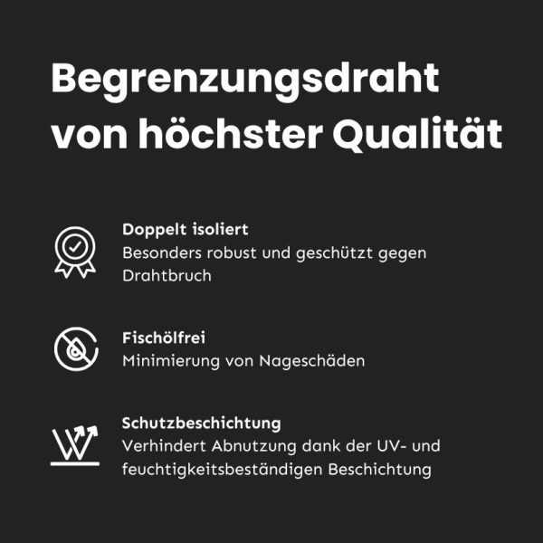 Vorteile der Begrenzungsdraht doppelt isoliert für Gardena