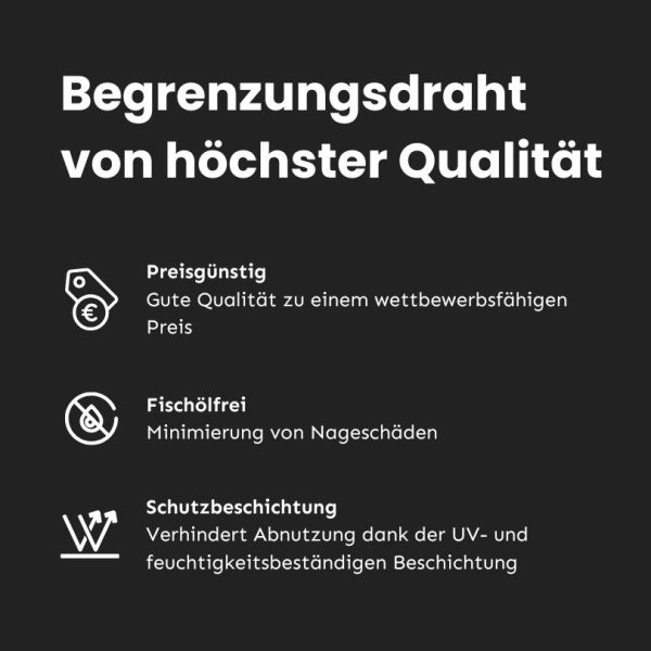 Vorteile der Begrenzungsdraht für Gardena