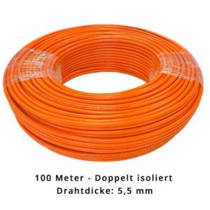 Begrenzungsdraht 5,5 mm für Mowox - doppelt isoliert - 100 Meter