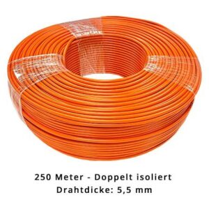 Begrenzungsdraht 5,5 mm für NAC - doppelt isoliert - 250 Meter