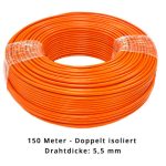 Begrenzungsdraht 5,5 mm für Wiper - doppelt isoliert - 150 Meter