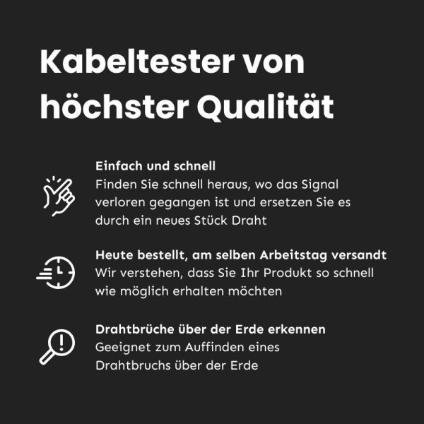 Vorteile der Begrenzungsdraht Kabeltester