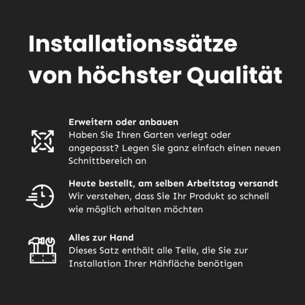 Vorteile der Mahroboter Installationssatz