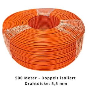 Begrenzungsdraht 5,5 mm für Mountfield - doppelt isoliert - 500 Meter