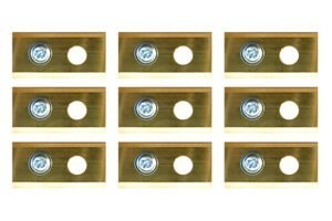 Mähroboter Messer für LUX-Tools - Satz mit 9 titanbeschichtet