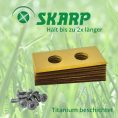 Skarp Mähroboter Messer für LUX-Tools - Satz mit 9 Stück